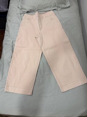 Spanx EUC Light Pink Wide Leg Cropped Pants